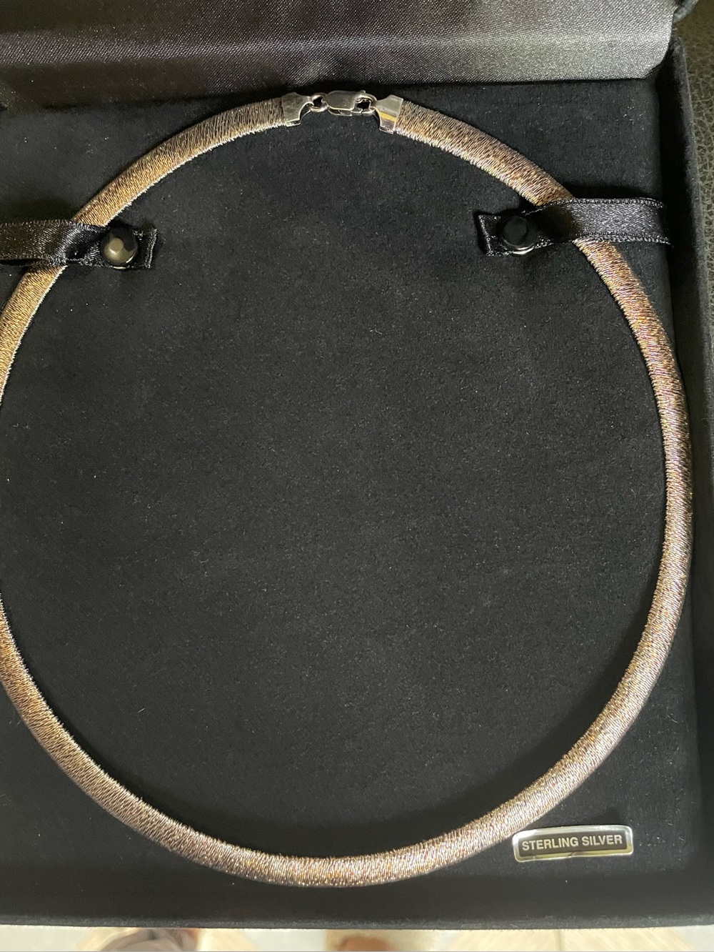 Vintage Milor Italy Sterling Silver 925 Omega Style Necklace